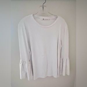 Flare Sleeve white tee small